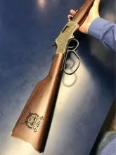Old School Lever Action With Modern Engraving