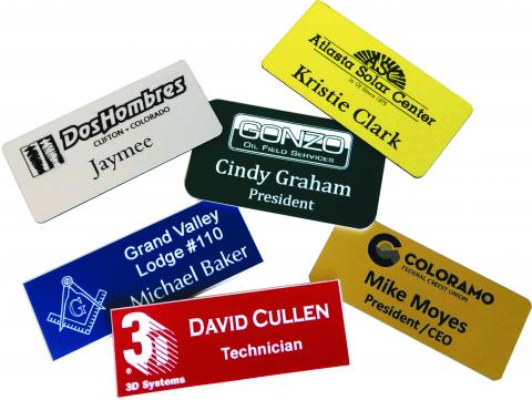Classic Logo Engraved Nametags