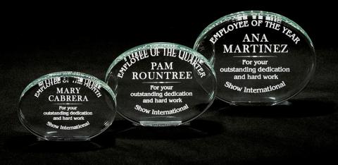 Oval Elegance Acrylic