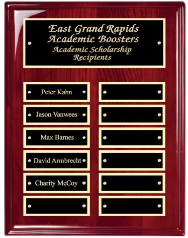 Rosewood Piano Finish Perpetual With Black Brass Plates