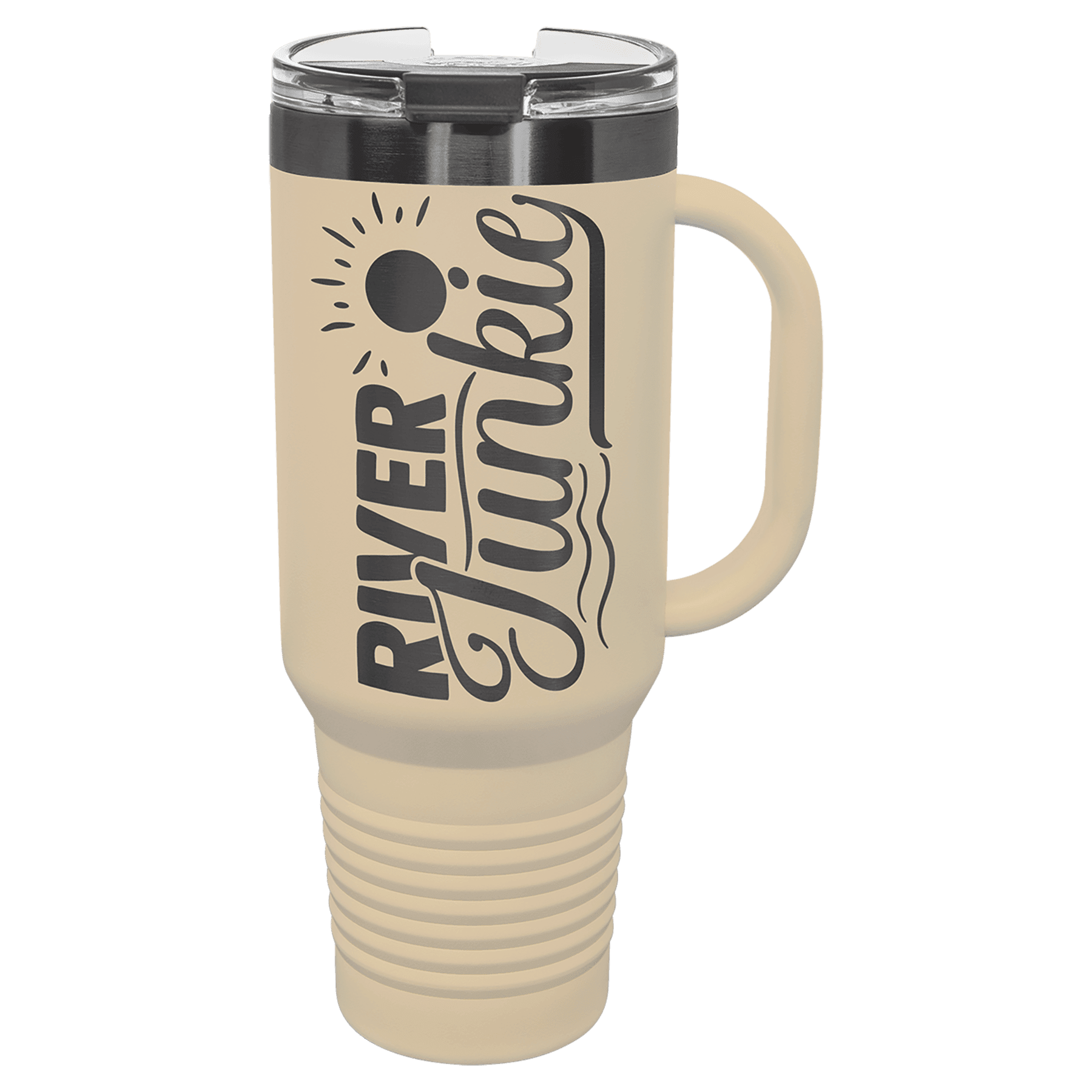 Sand/Black 40 oz. Travel Mug