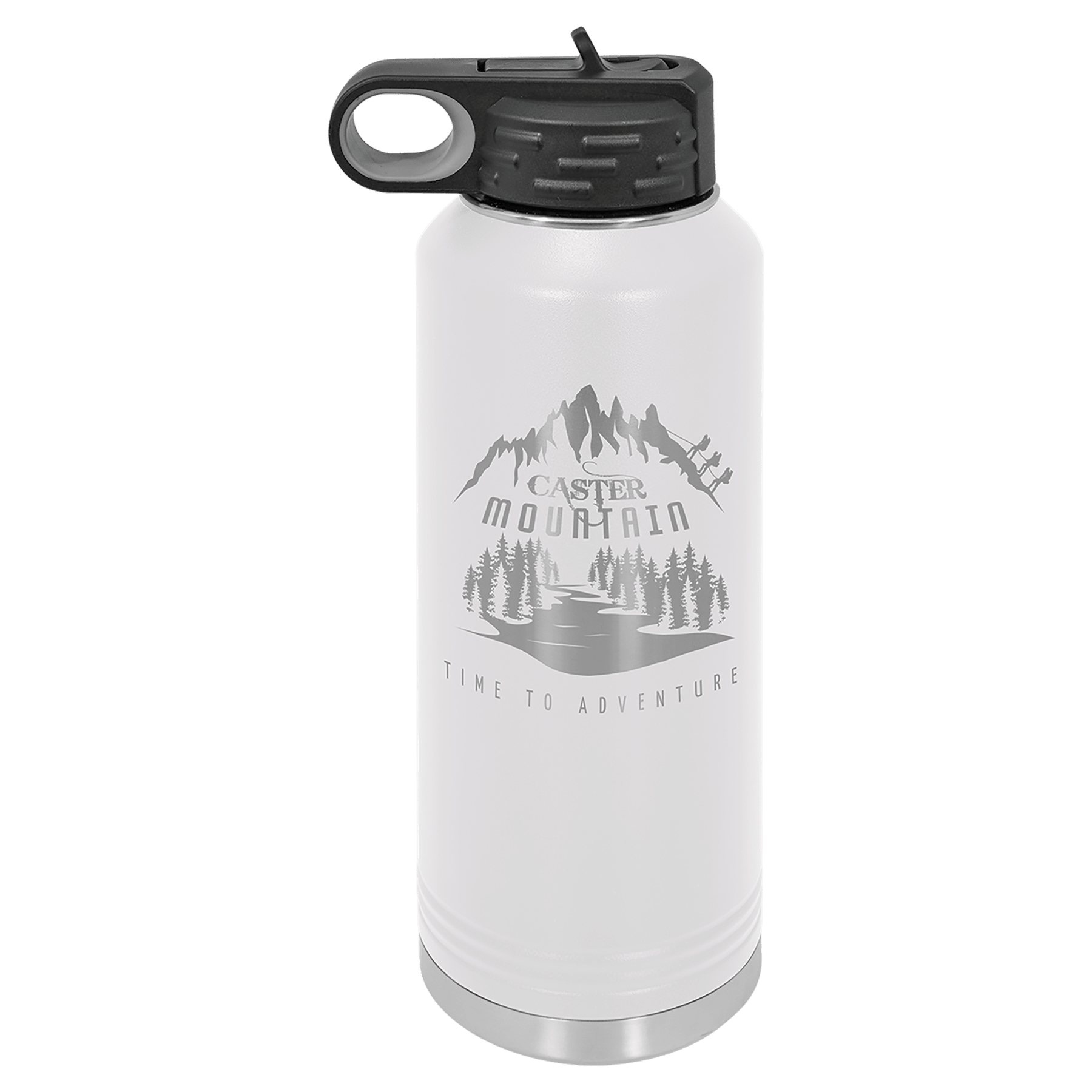 White 40 oz. Water Bottle